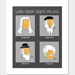 Beer Meets Brain Posters and Art